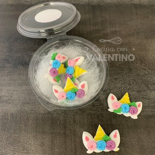 Adorno Jardin de Azucar Cuerno Unicornio - 5 Un