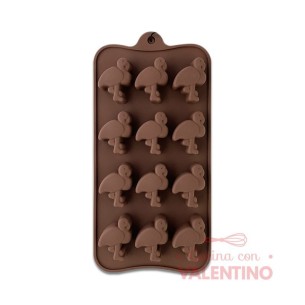 Molde Silicona Bombon Flamenco x12