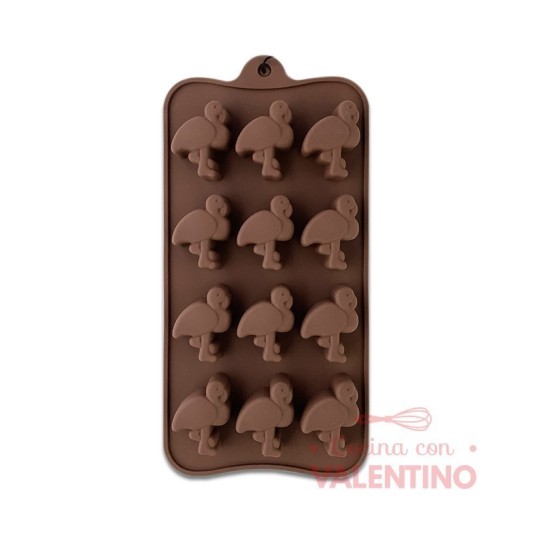 Molde Silicona Bombon Flamenco x12