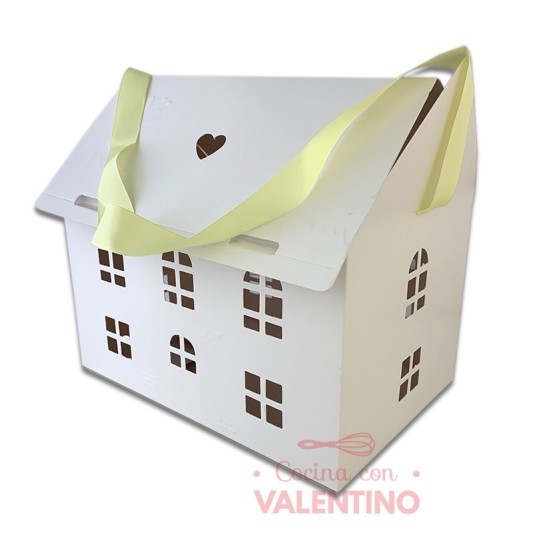 Caja Casita con Cinta  23x15x14cm