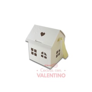Caja Casita con Cinta  10x9x9cm