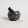 Mortero de Marmol Negro - 13 Cm
