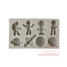 Molde Flexible Astronautas x8