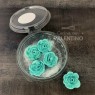 Adorno Jardin de Azucar Rosa Perlada Turquesa - 5 Un