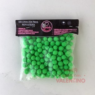 Perlas Sprink Neon Verde - 40 Grs