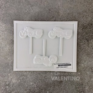 Placa Plastichok Chupetin Motos x3 1743A