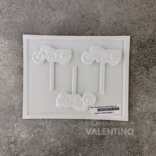 Placa Plastichok Chupetin Motos x3 1743A