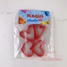Cortante Flogus Plastico Set Corazon x4