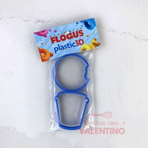 Cortante Flogus Plastico Set Cafe + Dona