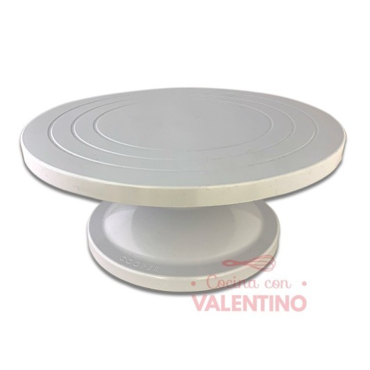 Plato Posa Torta Cooper Giratorio Profesional Blanco
