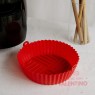 Molde AirFryer Telaflex Silicona Redondo Rojo