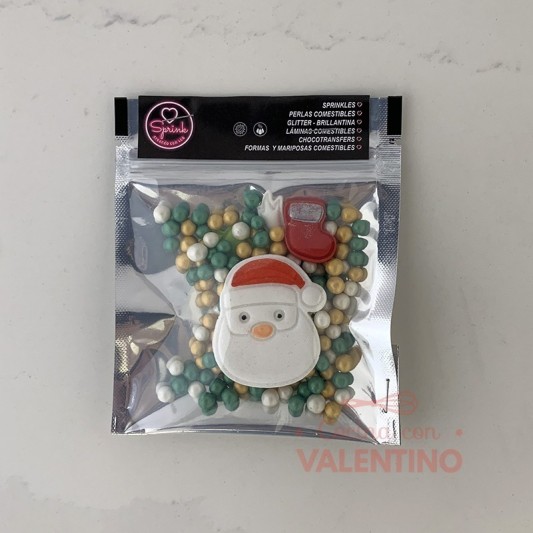 Mix Perlas y Formas Sprink Navidad