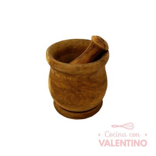 Mortero Madera con Masa (medida Chico)