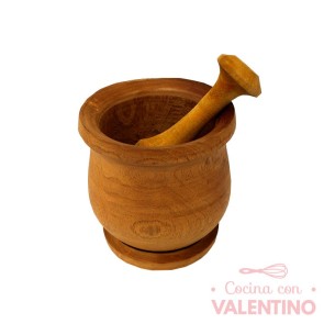 Mortero Madera con Masa (medida Grande)