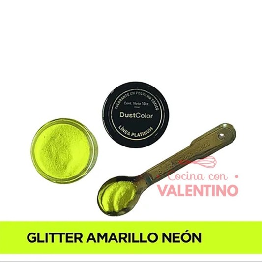 Glitter Dust Color Neon Amarillo - 8Grs