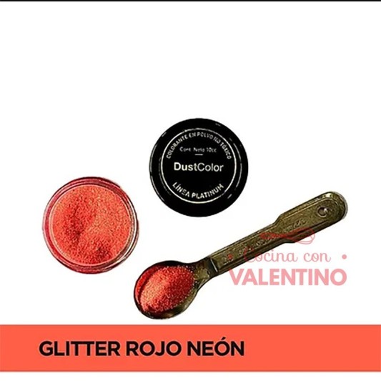 Glitter Dust Color Neon Rojo - 8Grs