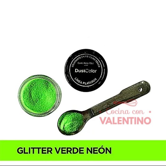 Glitter Dust Color Neon Verde - 8Grs