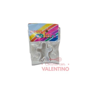 Cortante Flogus Plastico Muñeco Jengibre 4 Cm