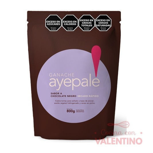 Ganache Ayepale Negro - 800 Grs