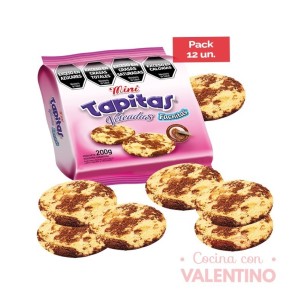 Tapas Alfajor Fachitas Veteadas Mini - 200 Grs - Pack 12 Un