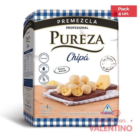 Premezcla Pureza Chipa - 4 Kg - Pack 4 Un