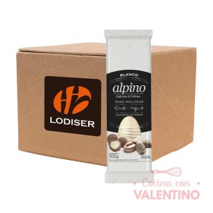 Baño de Moldeo Alpino Tableta Blanco - 500 Grs - Pack 36 Un (6 Estuches/18Kg)