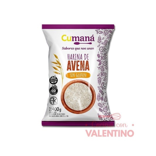 Harina de Avena Sin Gluten Cumana - 400 Grs