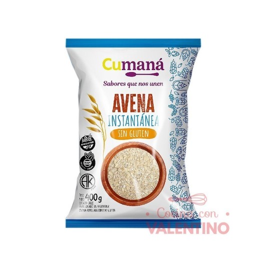 Avena Instantanea Sin Gluten Cumana - 400 Grs