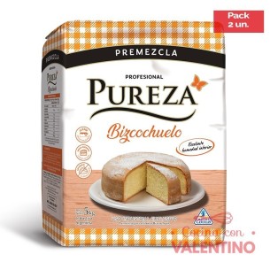 Premezcla Pureza Bizcochuelo - 5 Kg - Pack 2 Un