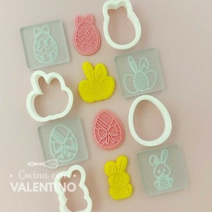 Kit Mini Sellos + Mini Cortantes Ruphas Pascuas S128