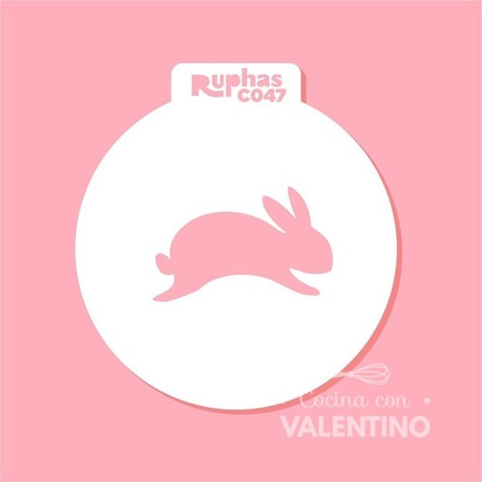 Stencil Ruphas C047 Cupcake Conejo Mod.1