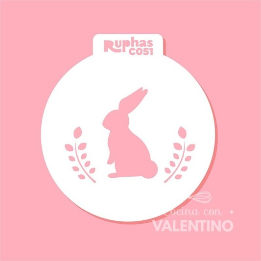 Stencil Ruphas C051 Cupcake Conejo Mod.3