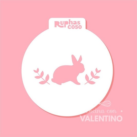 Stencil Ruphas C050 Cupcake Conejo Mod.2