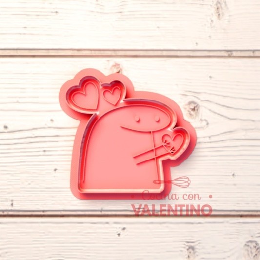 Cortante + Sello DeliPrint Florky Corazones