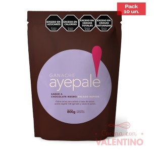 Ganache Ayepale Negro - 800 Grs - Pack 10 Un.
