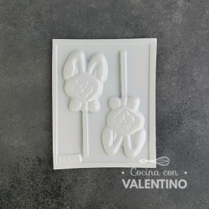 Placa Plastichok Chupetin Cara Conejo X 2 1559A