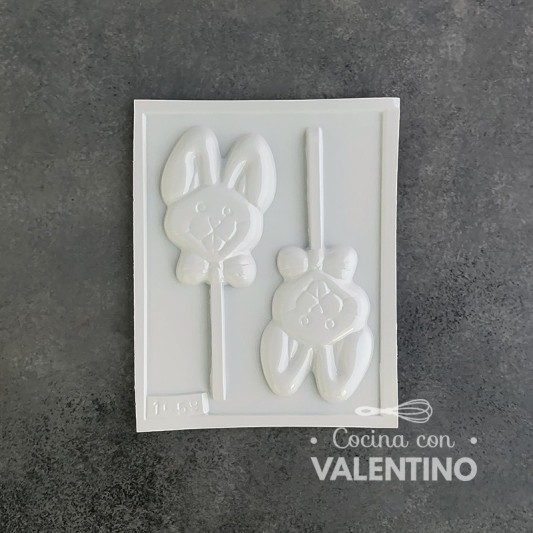 Placa Plastichok Chupetin Cara Conejo X 2 1559A