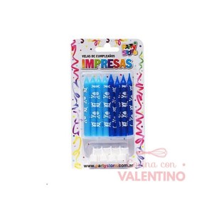 Vela Party Store Impresa Piratas - 8 Un