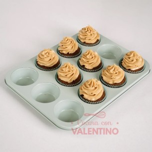 Molde Muffin Isabel Vermal 12 Un Verde Claro
