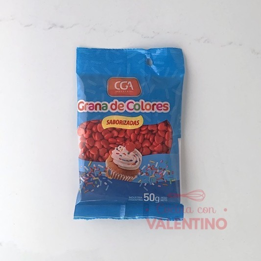 Formitas de Azucar CGA Corazones Rojos - 50 Grs