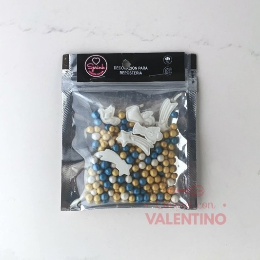 Mix Perlas y Formas Sprink Comunion/Bautismo