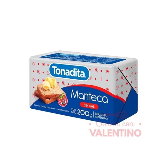 Manteca Tonadita SIN SAL - 200Grs