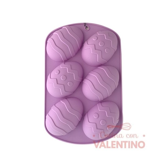 Molde Silicona Huevos Decorados - 6 Un