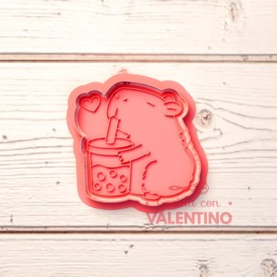 Cortante + Sello DeliPrint Carpincho Capibara Matcha