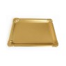 Plato Bandeja Carton Dorado (medida 18cm)