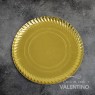 Plato Bandeja Carton Dorado (medida 32cm)