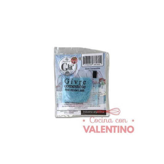 Givre Comestible Pastelar Celeste - 4un x 1Grs