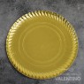 Plato Bandeja Carton Dorado (medida 35cm)