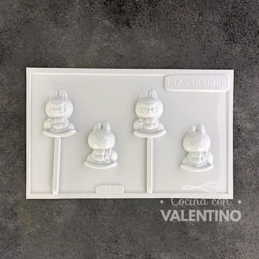 Placa Plastichok Chupetines Labubu x 2 2156C