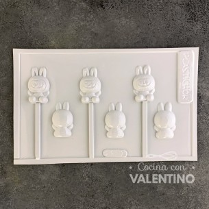 Placa Plastichok Chupetines Labubu x 3 2157C